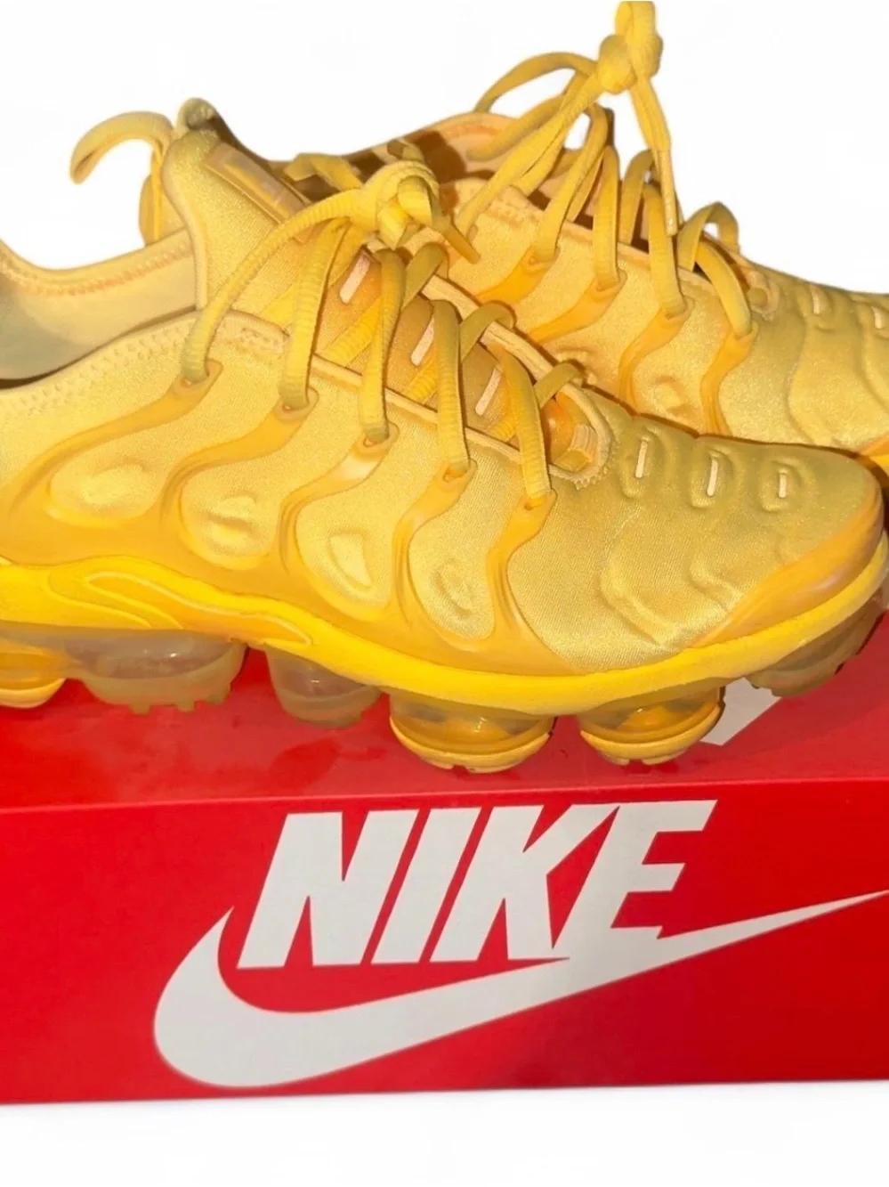 Nike Yellow VaporMax Plus Sneakers